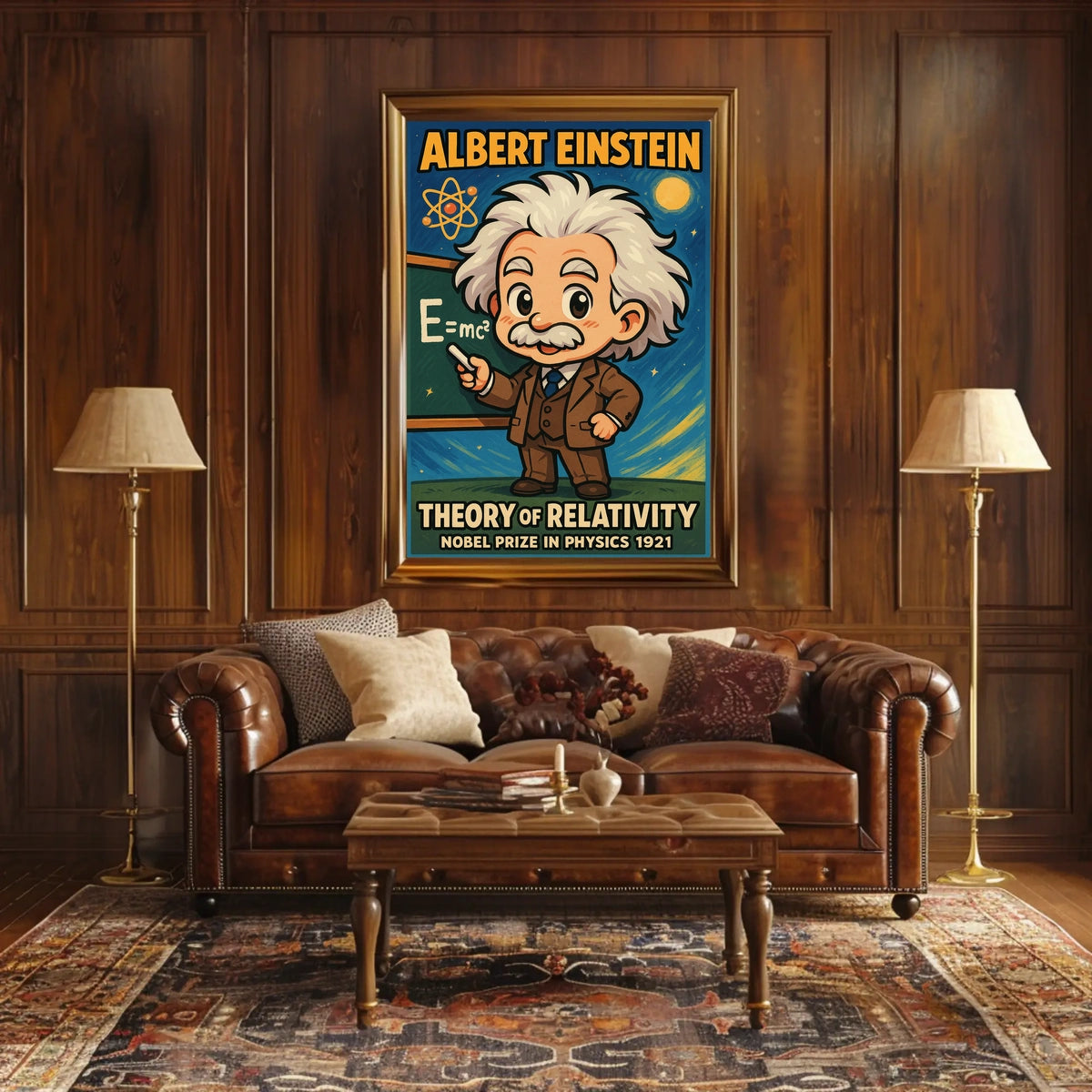 Albert Einstein Relativity Vintage Collectors Poster
