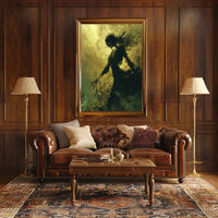 Ethereal Gothic Transformation: Surreal Skeleton Art Poster PosterGoat