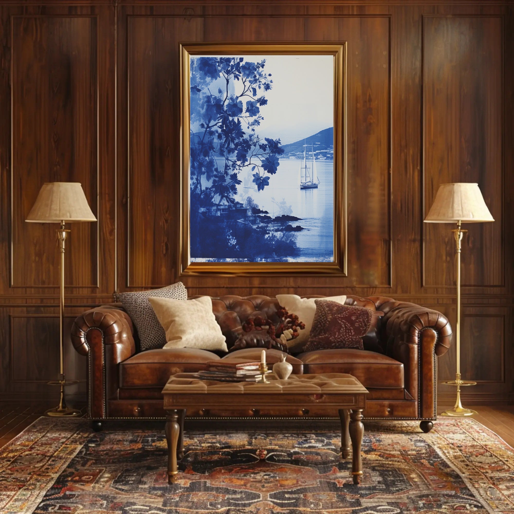 Tranquil Nautical Scene Vintage Artistic Exploration Poster