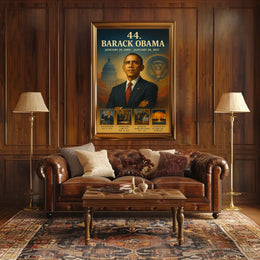 Barack Obama 44th President Historical or Presidential Poster
