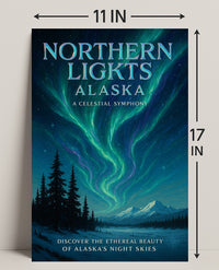 Northern Lights Alaska Poster PosterGoat