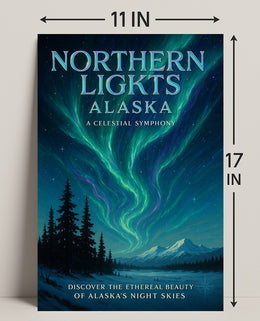 Northern Lights Alaska Poster PosterGoat