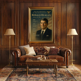 Ronald Reagan Vintage Patriotic Historical or Presidential Poster