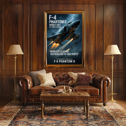 F-4 Phantom II Double Ugly Poster PosterGoat