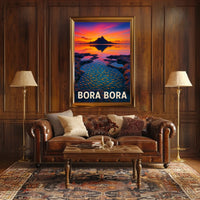Bora Bora Sunset Poster