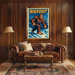 Bigfoot In The Wilderness Poster