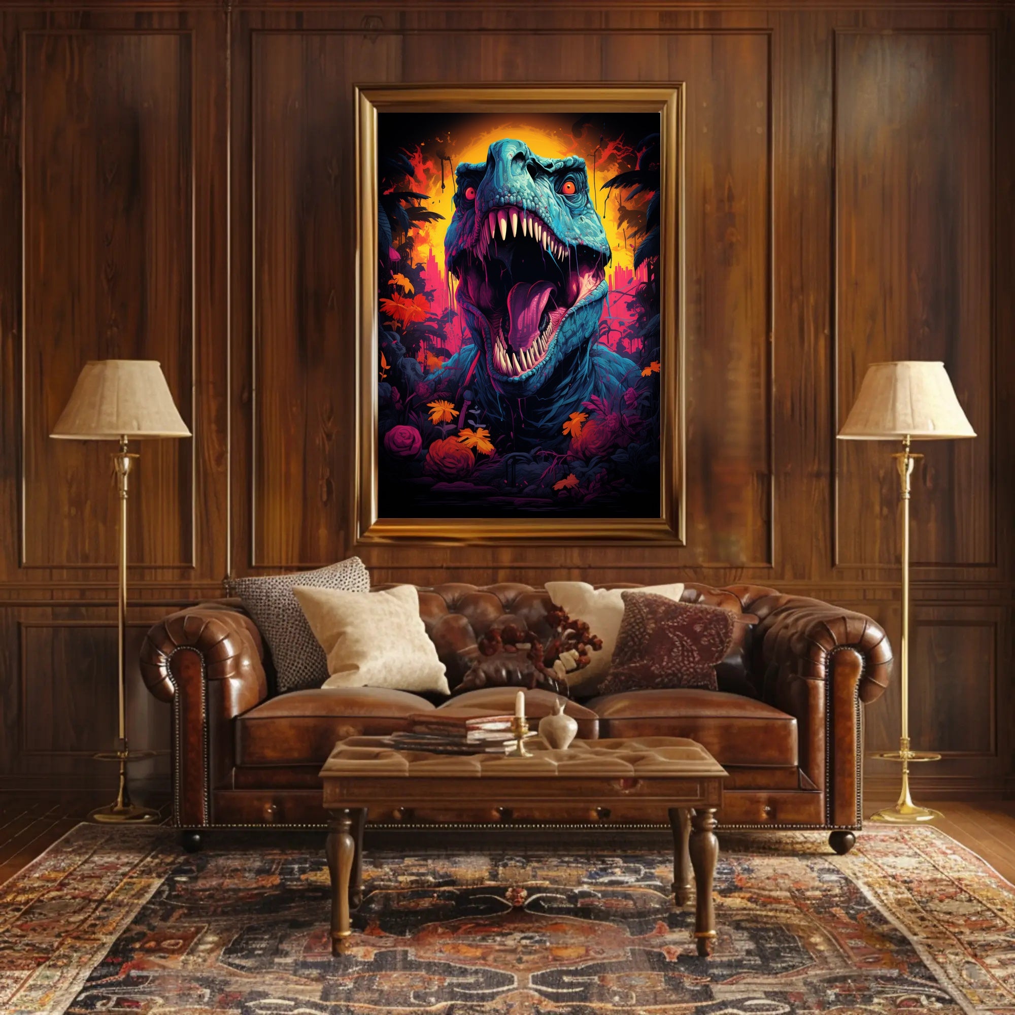 Roaring Jurassic Poster PosterGoat