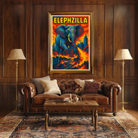 Elephzilla Rampage Poster