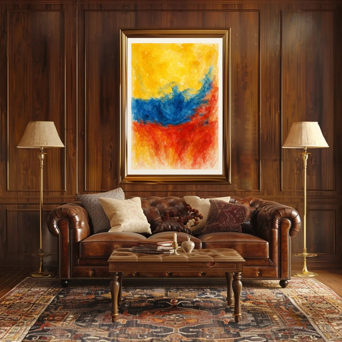 Vibrant Abstract Composition Abstract Poster