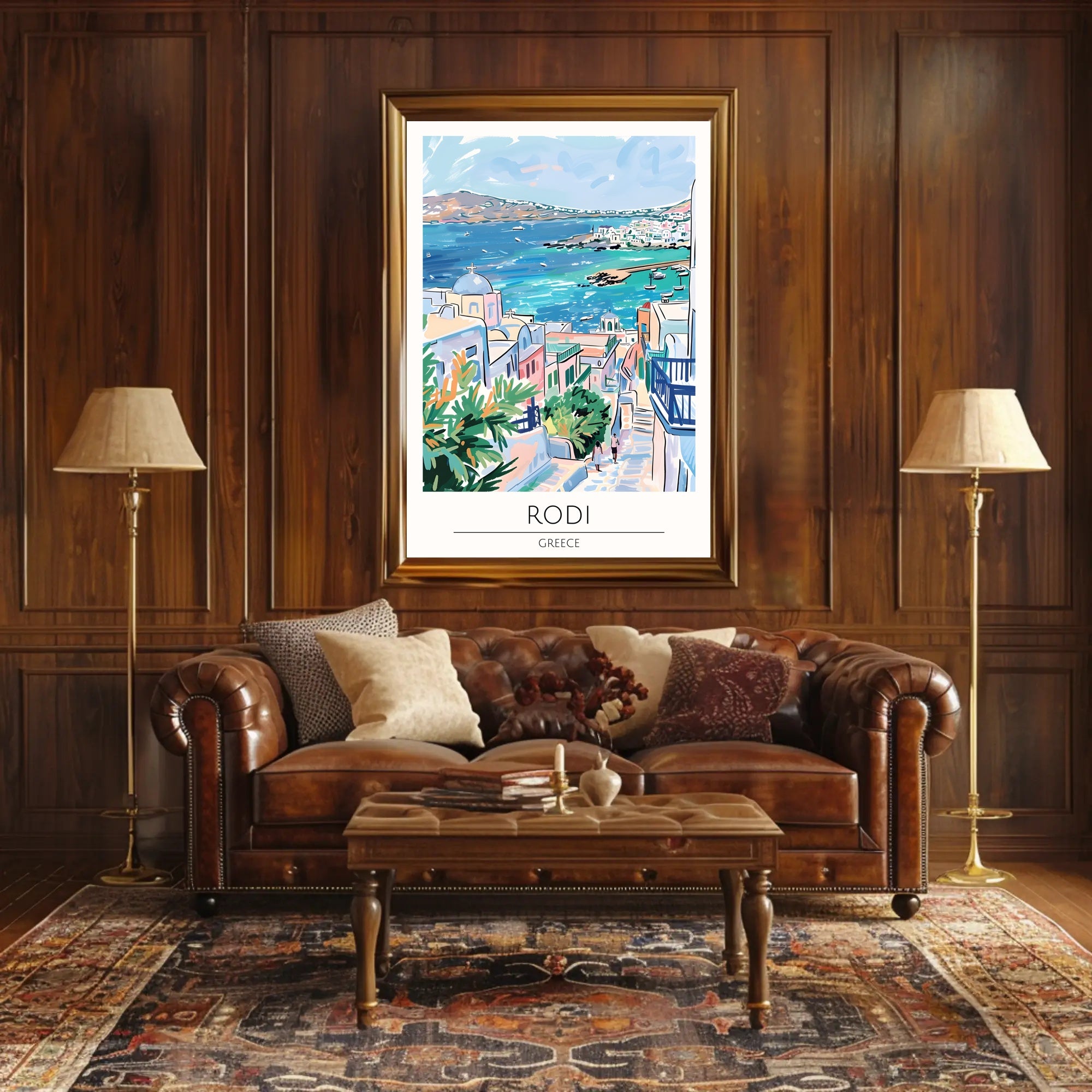 Scenic View of Rodi Poster PosterGoat