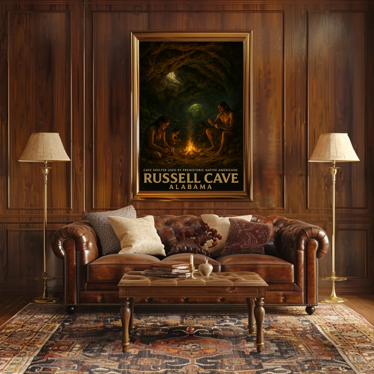 Russell Cave Prehistoric Shelter Poster