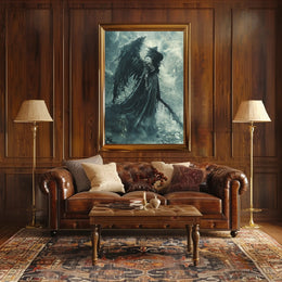 Dark Angel in Armor: Fantasy or Mythology Poster PosterGoat
