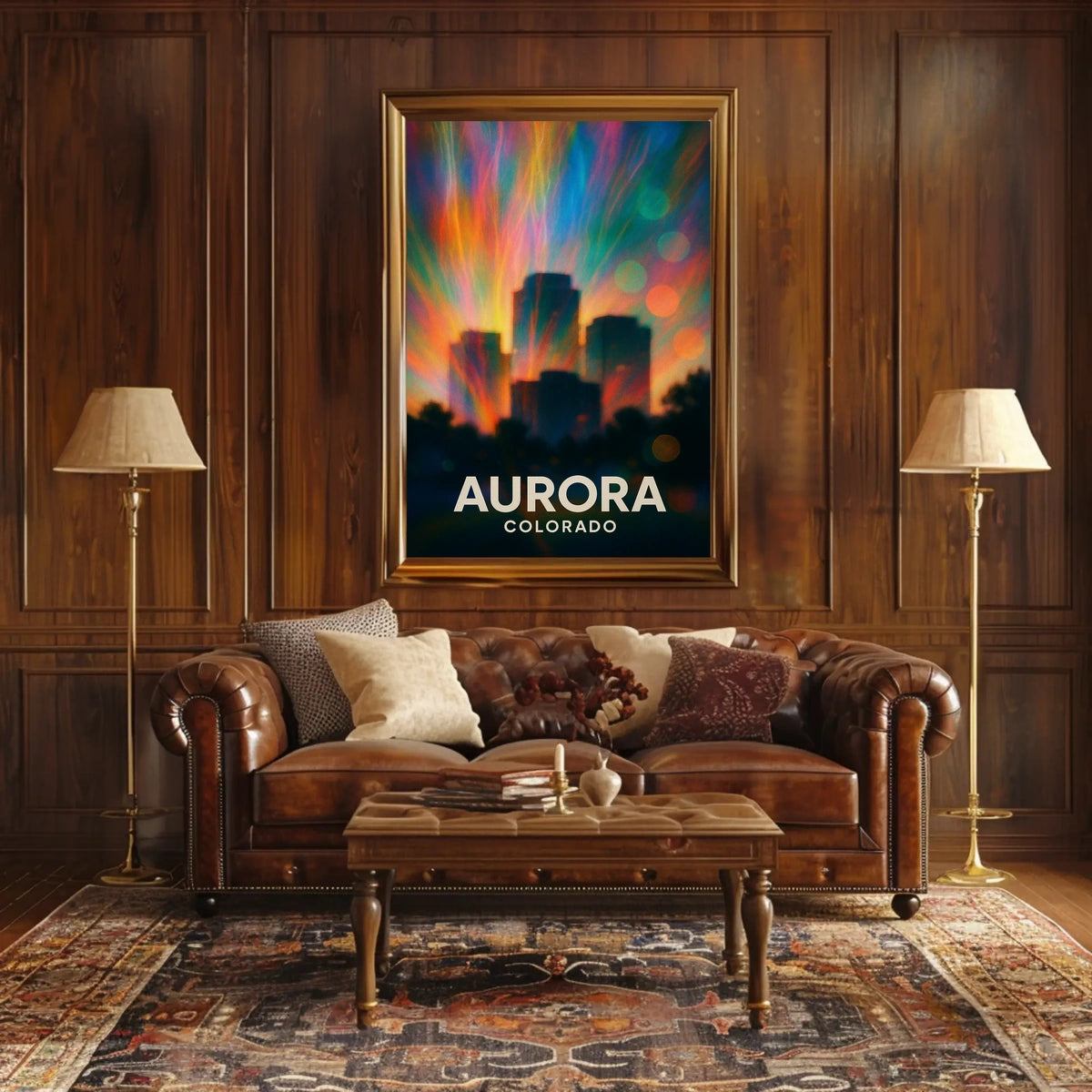 Aurora Colorado Scenic Travel Photography Realism Poster