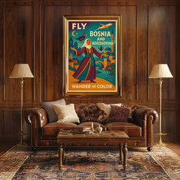 Bosnia Travel Adventure Poster PosterGoat