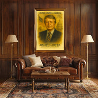 Jimmy Carter 39th President of the United States Vintage Watercolor Poster