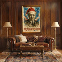 Woodrow Wilson 28th President of the United States Christmas SeriesPoster