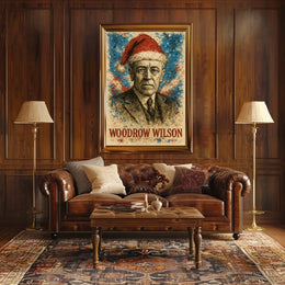 Woodrow Wilson 28th President of the United States Christmas SeriesPoster
