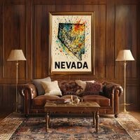 Nevada A Splash Of Color Poster