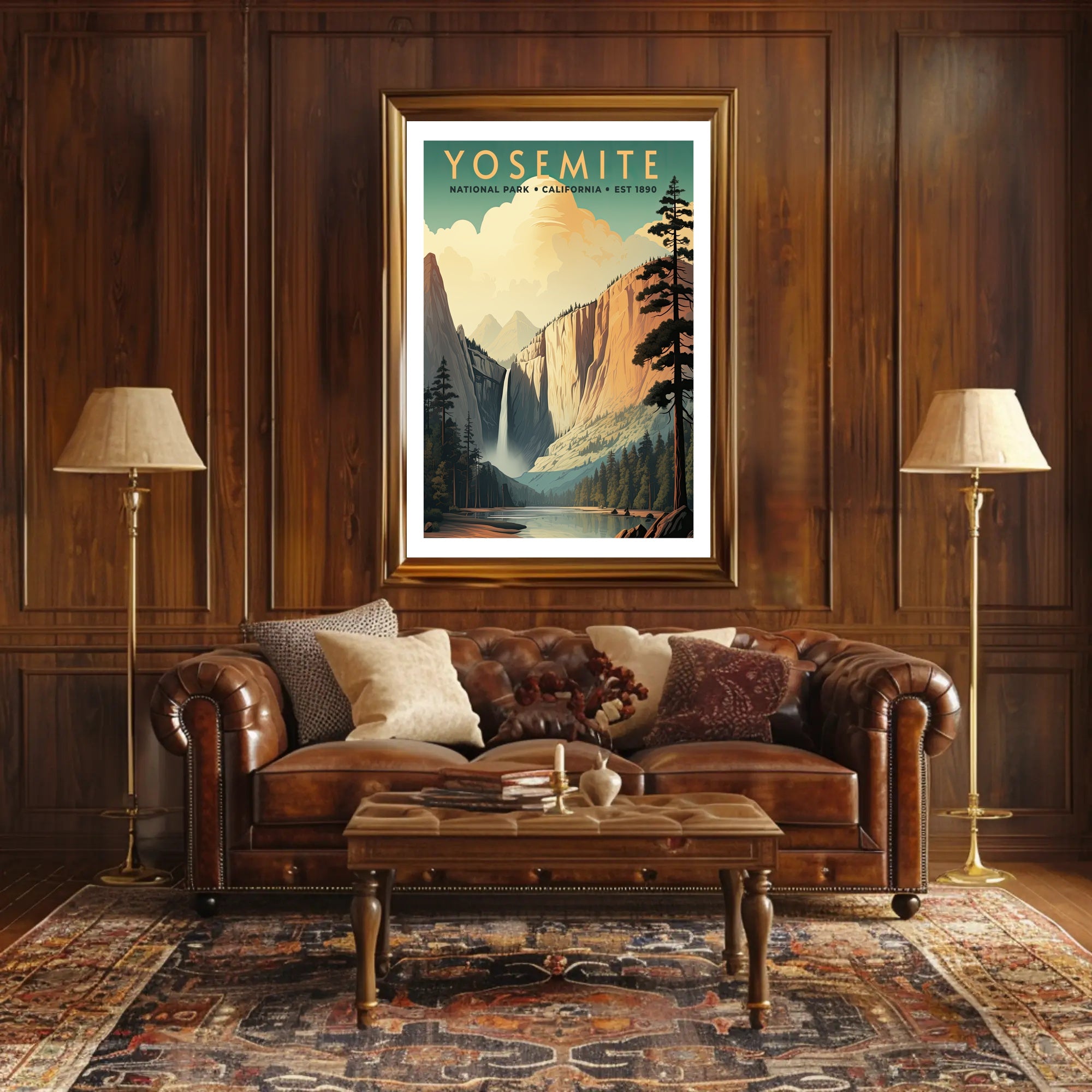 Yosemite National Park Vintage Poster Print