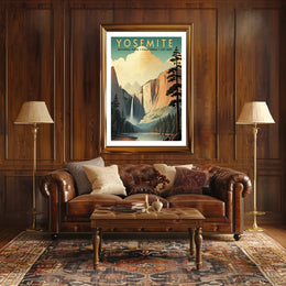 Yosemite National Park Vintage Poster Print