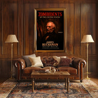 James Buchanan 15th President of the United States Zombidents Poster Series