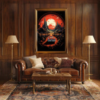 Journey Through a Cosmic Landscape Poster