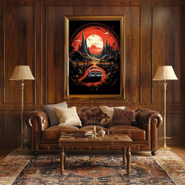 Journey Through a Cosmic Landscape Poster