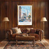 Brooklyn Bridge in New York Poster PosterGoat