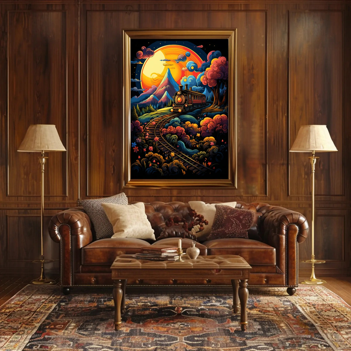 Dreamy Train Journey Poster