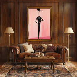 Tall Hat And Tails Poster Vintage Scenic Wall Art