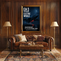 Electric Whale Douglas EA-3 Skywarrior Poster PosterGoat