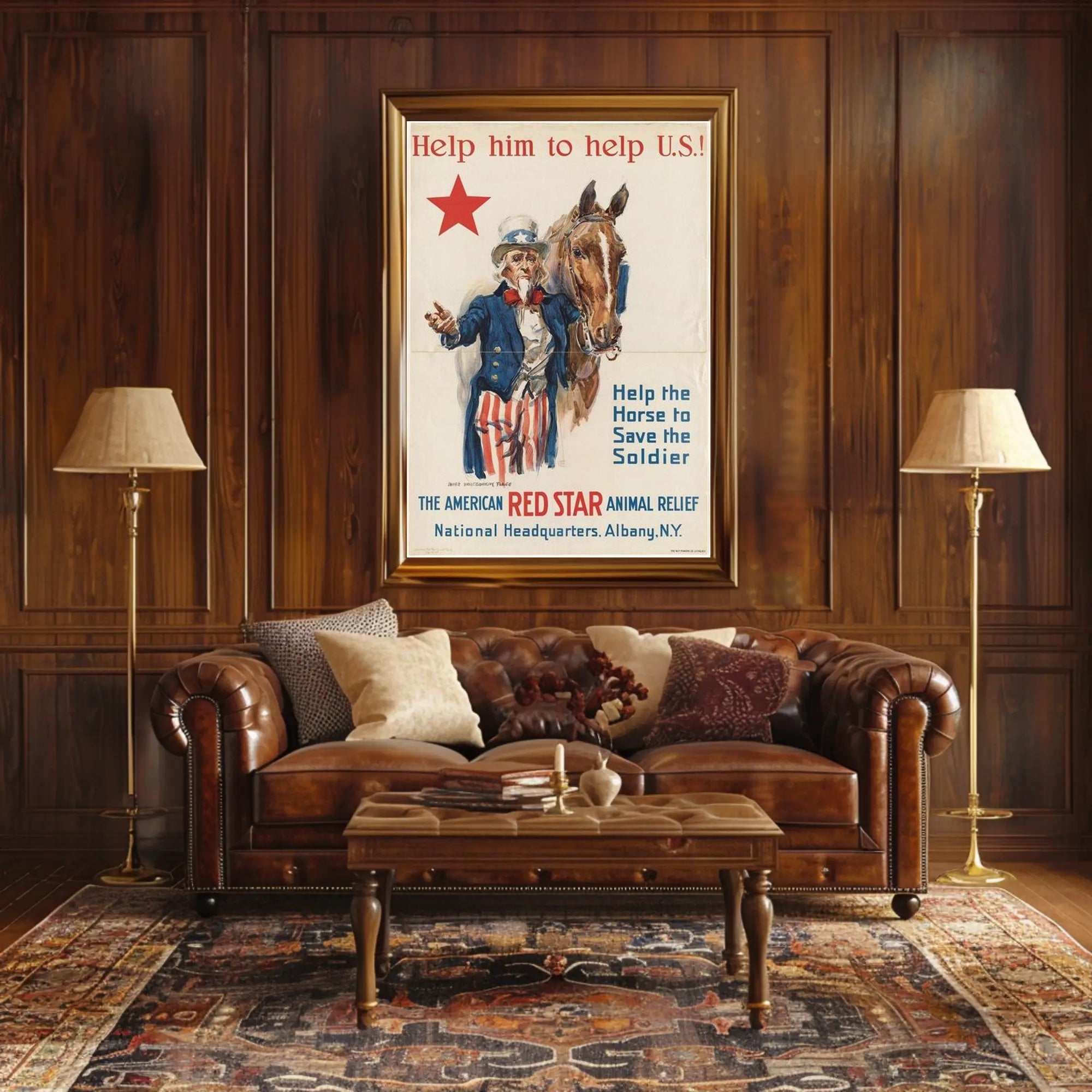 Help the Horse, Save the Soldier Poster PosterGoat