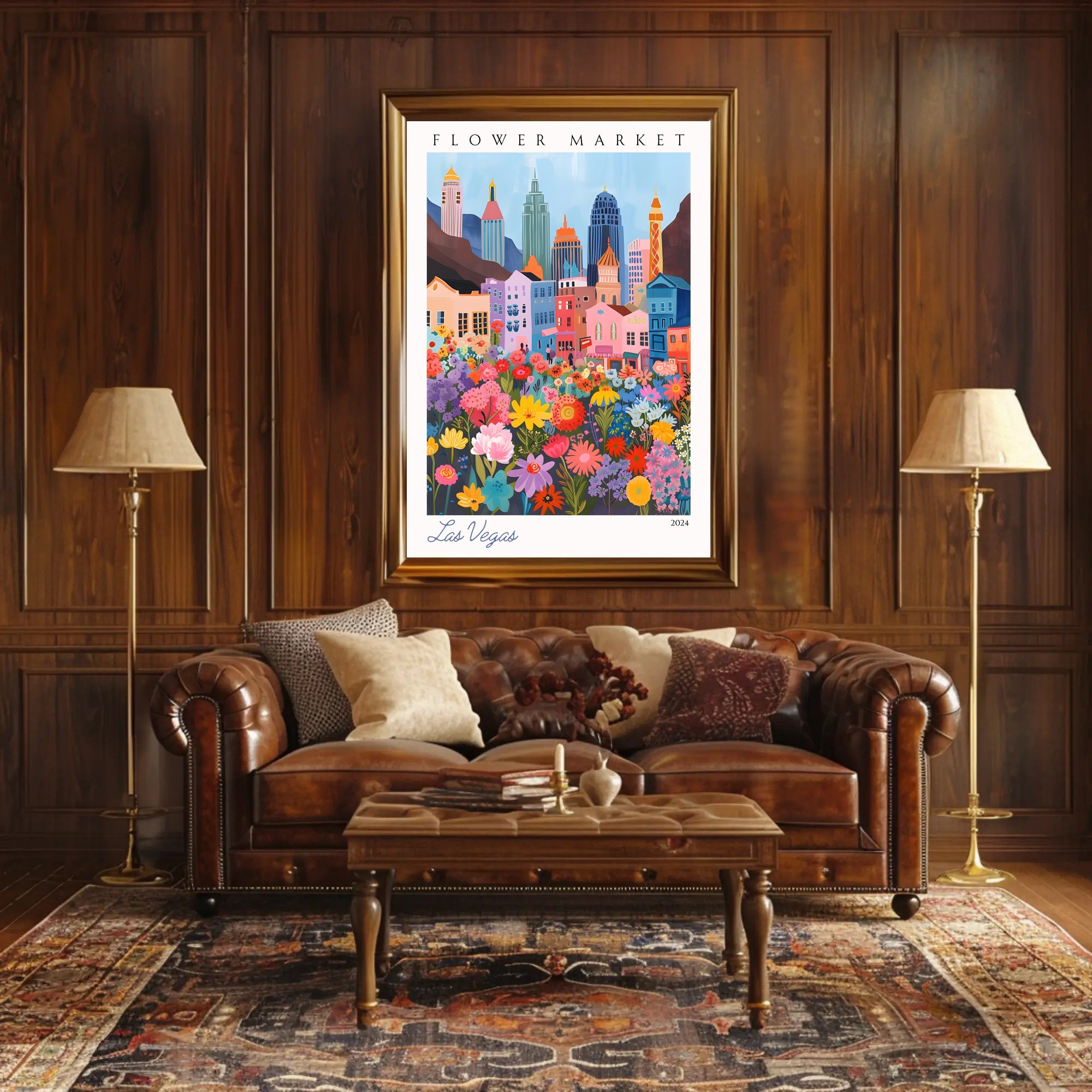 Las Vegas Flower Market 2024 Poster PosterGoat