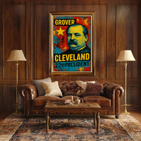 Grover Cleveland 22nd President of the United States Graffiti Pop Art Poster