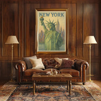 New York Poster Art Premium Museum Print For Living Rooms