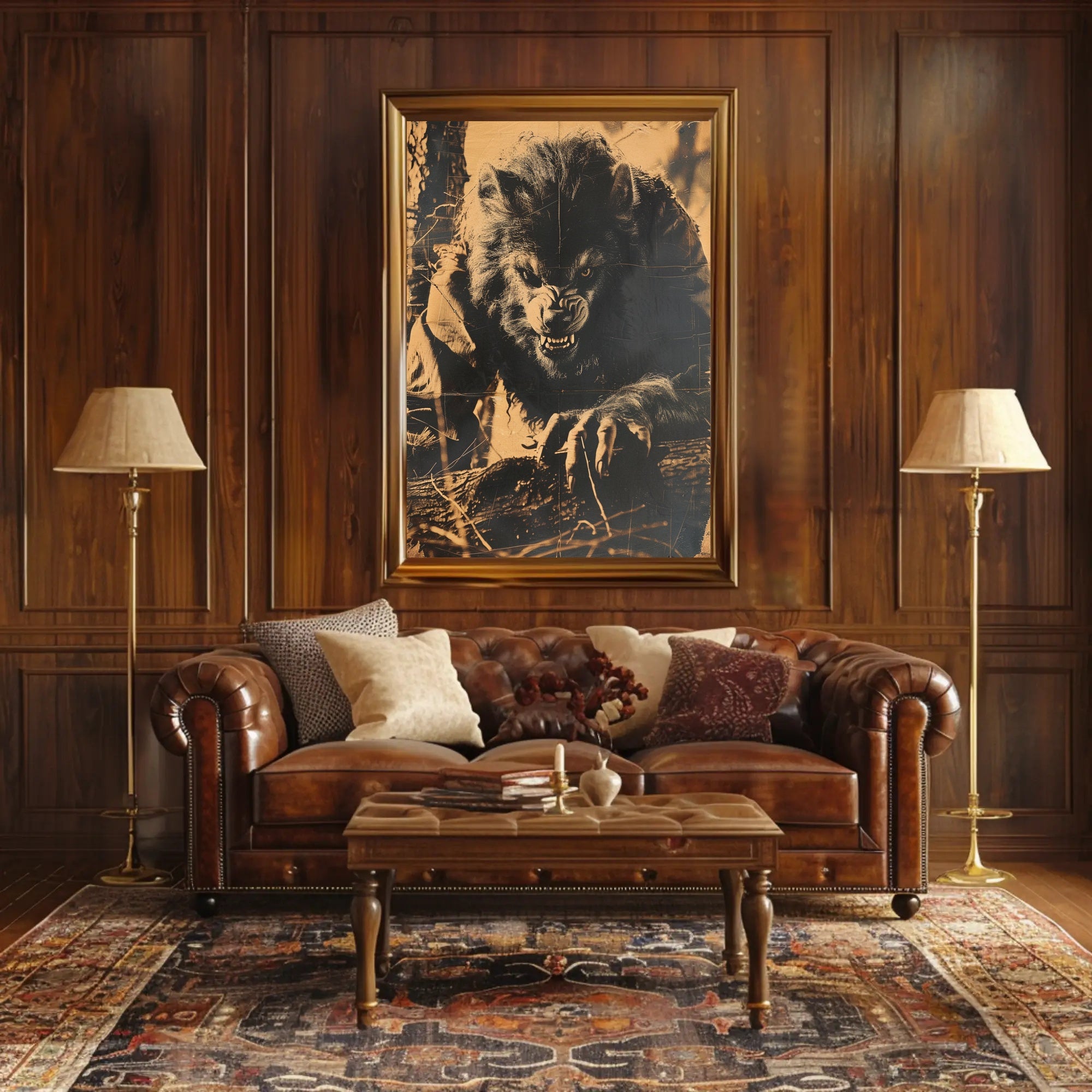 The Ferocious Werewolf Art Print Poster Decor PosterGoat