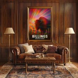Billings Wilderness Wanderer Digital Painting Poster