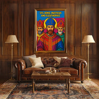 Saints Denis, Rusticus, and Eleutherius Poster