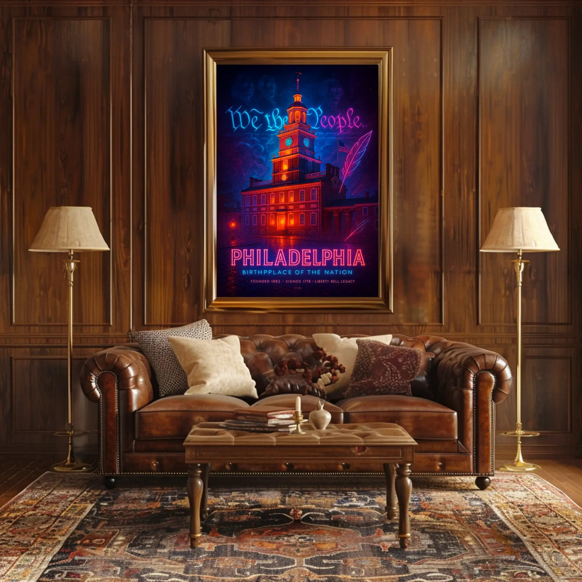 Philadelphia Birthplace of the Nation Poster