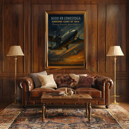 Budd RB Conestoga Vintage WWII Aviation Poster