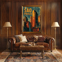 São Paulo Cityscape Poster