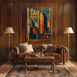 São Paulo Cityscape Poster