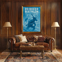 Reindeer Biathlon Poster