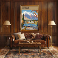 Scenic View of Queenstown Poster