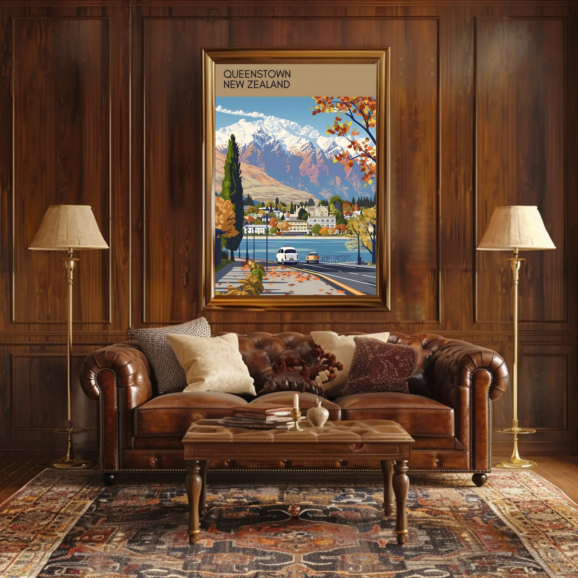 Scenic View of Queenstown Poster