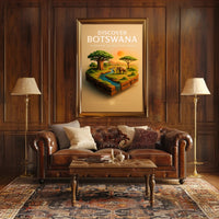 Discover Botswana Poster PosterGoat