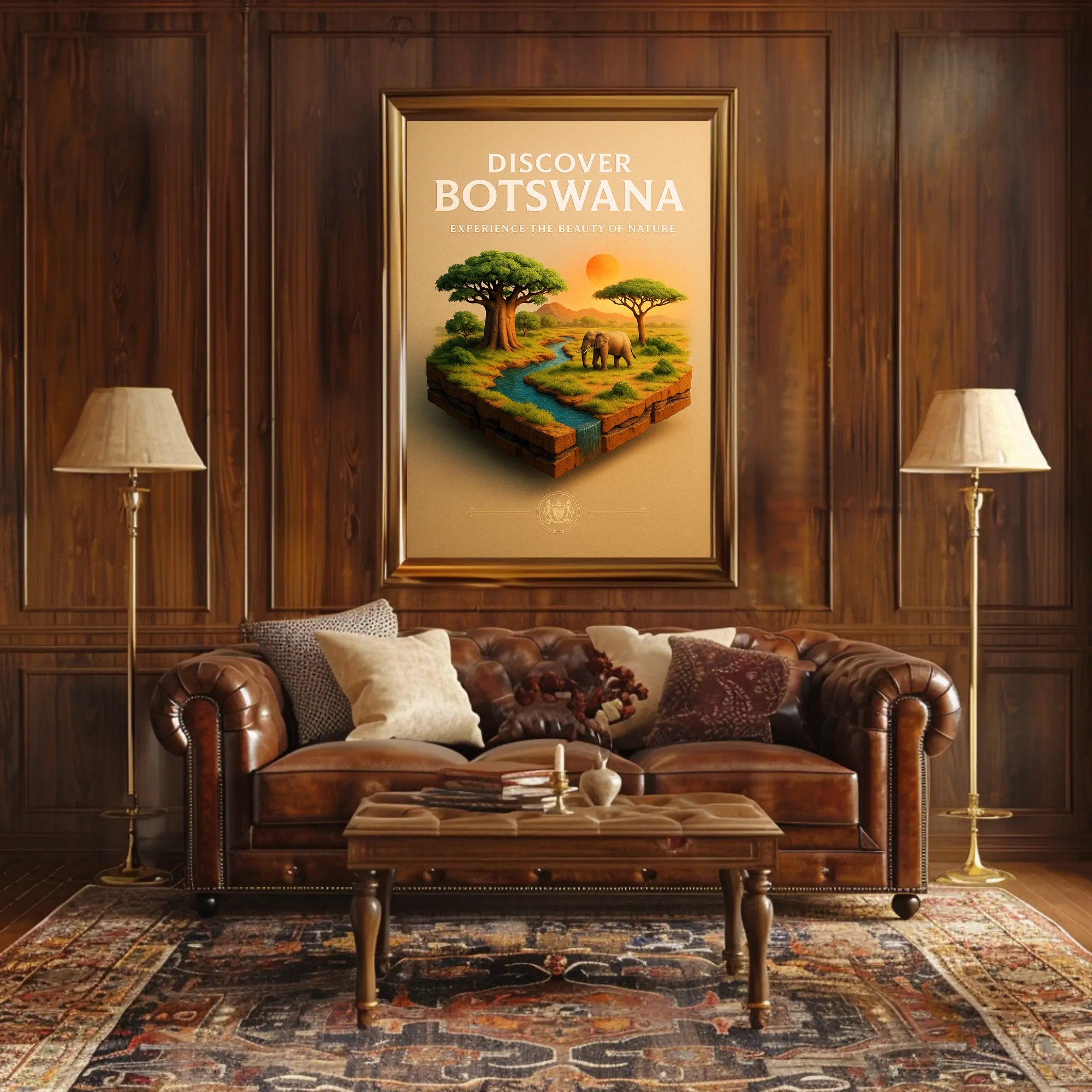 Discover Botswana Poster PosterGoat