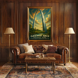 Gateway Arch Adventure in Urban or Cityscape Poster
