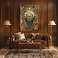 Mystical Llama Art in Cultural Heritage Poster PosterGoat