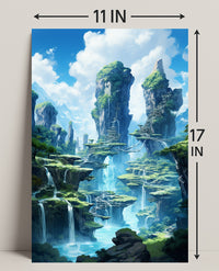 Enchanted Waterfalls Poster